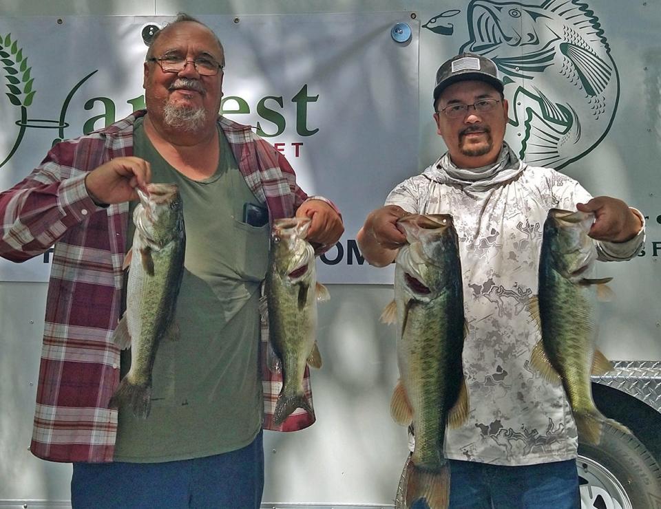 Ishmael Garcia, left, and Daniel Garcia had 15.13 pounds to win the Country Boys Fishing LLC Club benefit tourney Sept. 25 on the Winter Haven South Chain. 