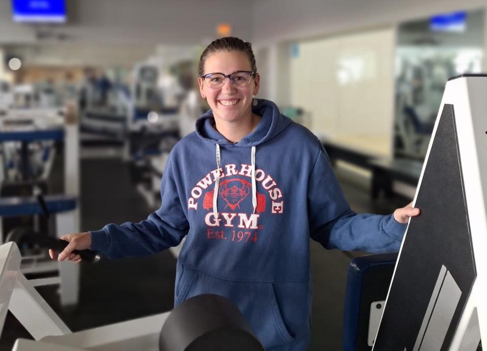 "Our sales go up tremendously especially with gift certificates," Mette Shannon of Powerhouse Gym in Gaylord said about the start of the year. "Many like to pair a gift certificate (to work out or for a training session) with clothing."