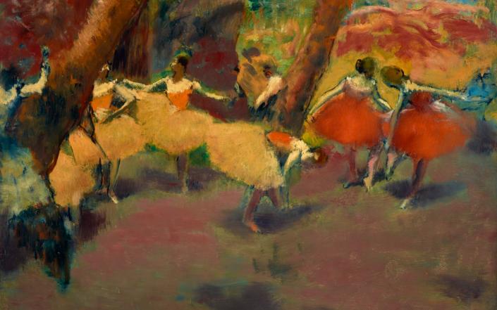 All a whirl: see Edgar Degas's Before the Performance, 1896, at the National Gallery's A Taste of Impressionism - Creative Commons CC by NC