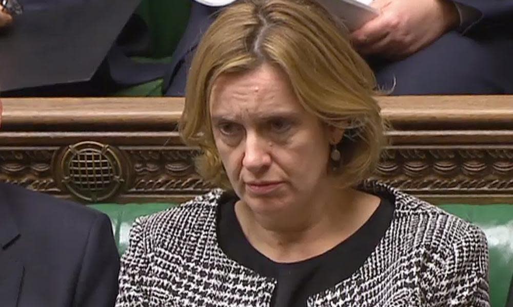 Home secretary Amber Rudd, who criticised Home Office staff.