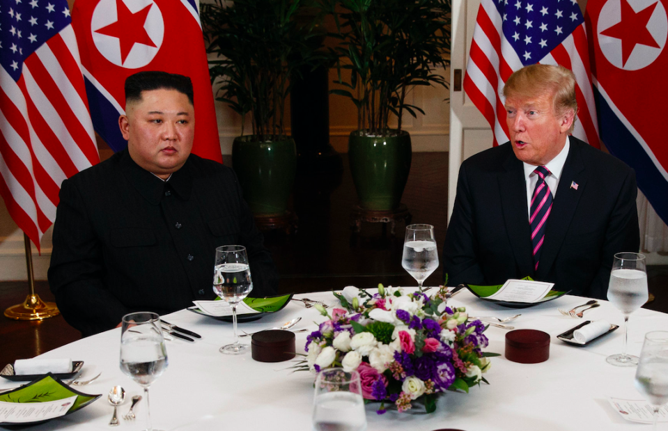 <em>The summit between Donald Trump and Kim Jong-un has ended without an agreement (AP)</em>