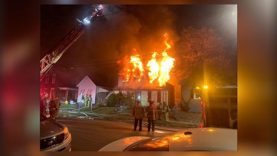 Dayton crews arrived on a call about a house fire in the 500 block of Troy Street and found heavy flames. (Photo: Molly Koweek, News Center 7)