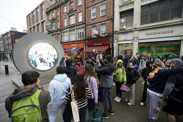 <p>Press Association via AP Images</p> The livestream video portal in Dublin