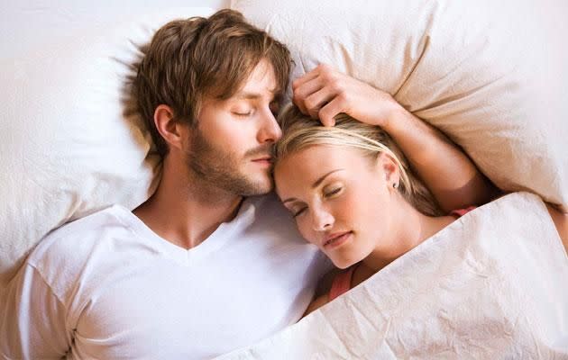 Sex triggers sleep-inducing hormones. Photo: Getty Images