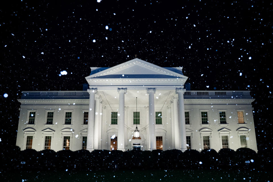 Das umstrittene Bild: Hat es an diesem Tag in Washington geschneit oder nicht? Foto: Flickr / Official White House Photo by Tia Dufour