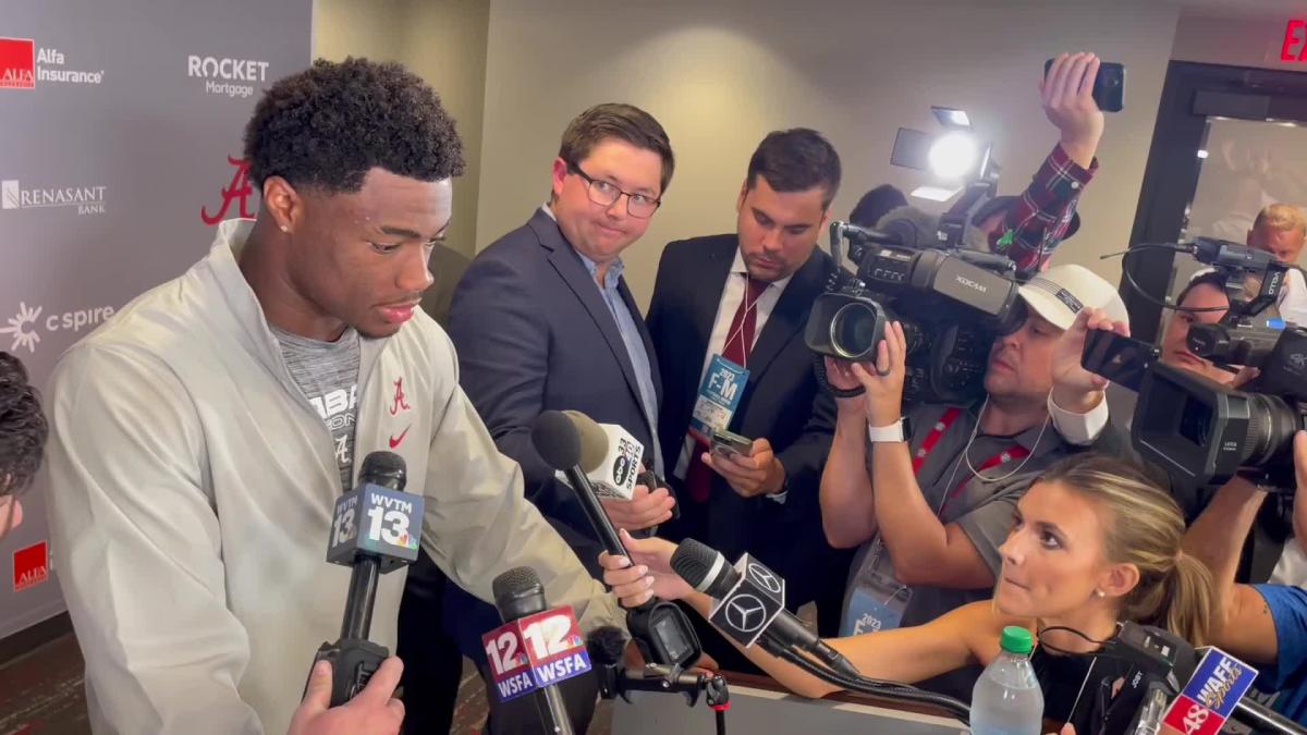 Watch Jalen Milroe speaks after Alabama football loss to Texas Yahoo