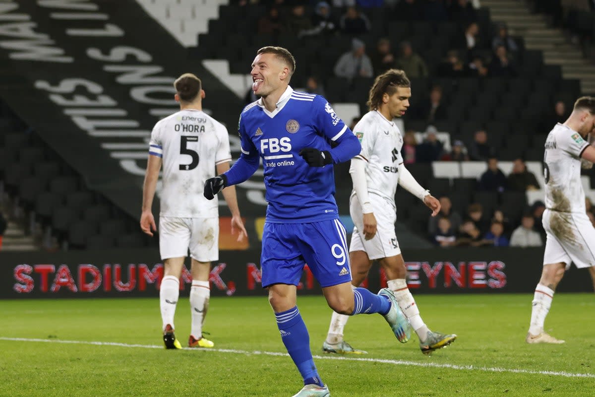 Jamie Vardy has scored just four times in all competitions this season (Steven Paston/PA) (PA Wire)