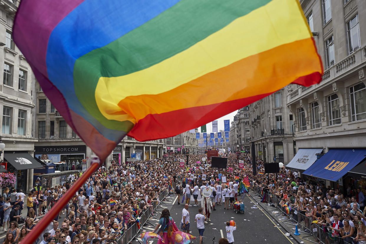 Pride Parade in London in 2017 [Photo: Getty]