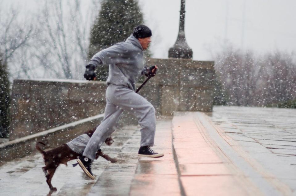 Sylvester Stallone in a scene from Rocky Balboa.