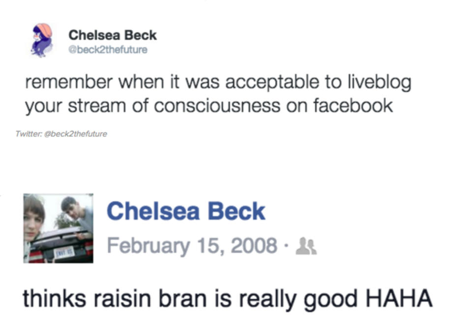 Facebook post of someone talking about how much they like Raisin Bran