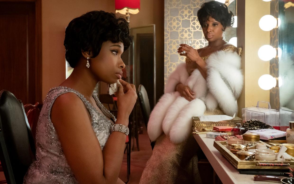 Jennifer Hudson as Aretha Franklin (left) and Mary J Blige as Dinah Washington in Respect - Quantrell D Colbert/MGM