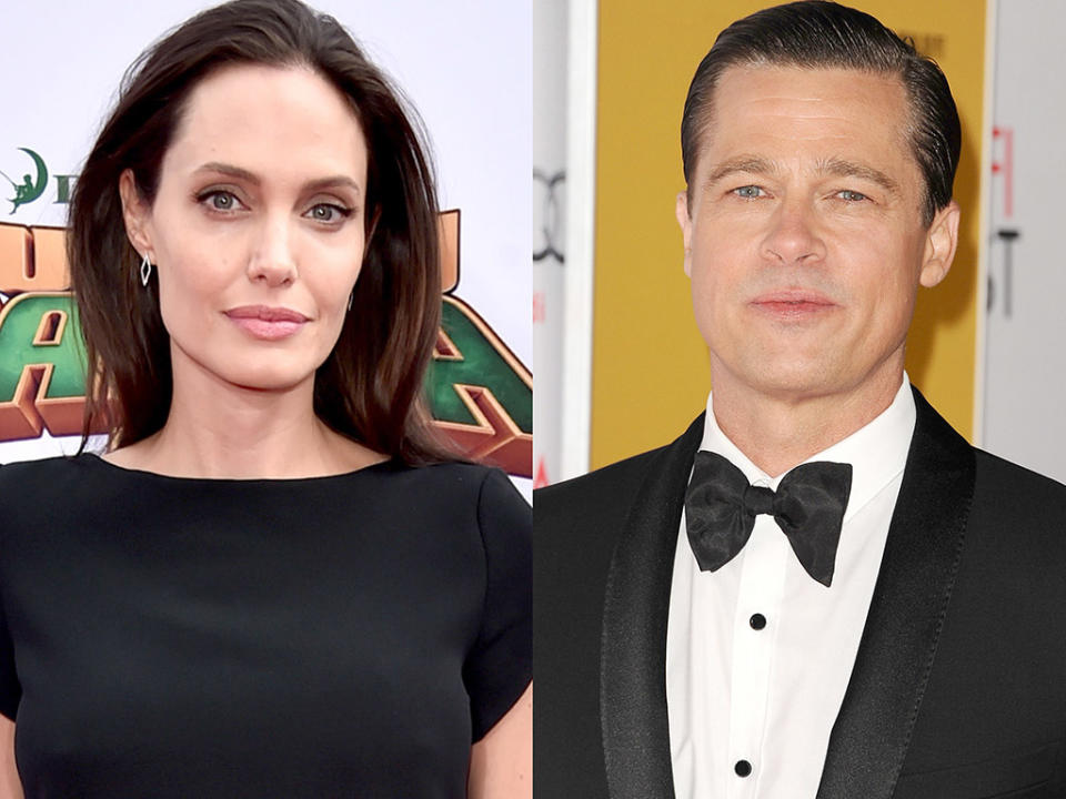 Legal proceedings between Angelina Jolie and Brad Pitt may be halted for now. (Photo: Getty Images)