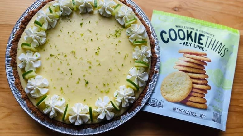 pie crust with Aldi cookies