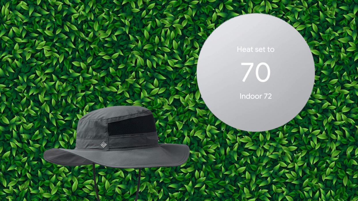 Amazon's best deals today include a transitional hat and a smartphone-friendly thermostat.