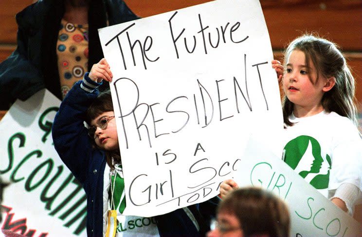 Not everyone is happy about the Girl Scouts' participation in this year's Inauguration Day Parade. (Photo: Getty Images)