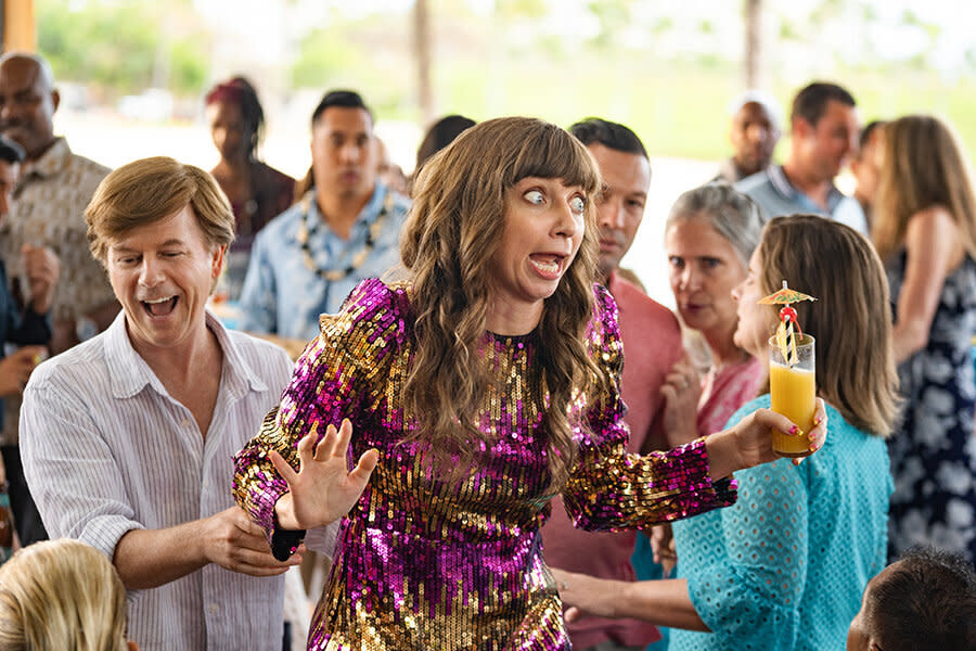 David Spade and Lauren Lapkus in "The Wrong Missy." (Photo: Katrina Marcinowski/Netflix)