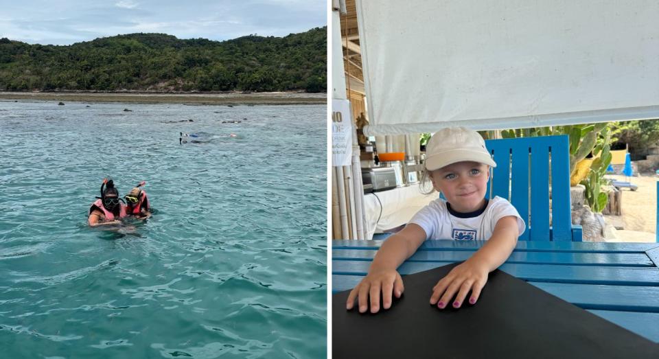 Tunnicliffe used to be nervous about travelling with her daughter, but says they are having a fantastic time. (Alicia Tunnicliffe/SWNS)
