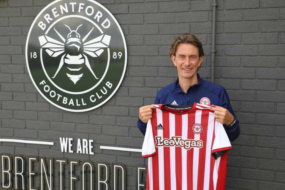 Frank was named Brentford's new head coach on Tuesday: Brentford FC
