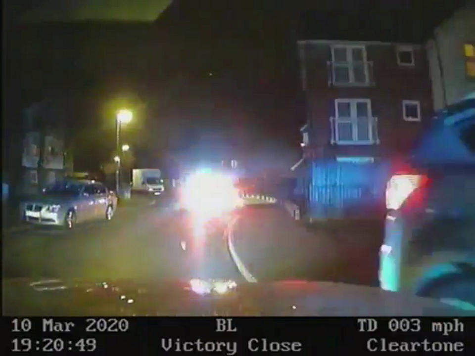 Screen Grab from Police footage. (SWNS)