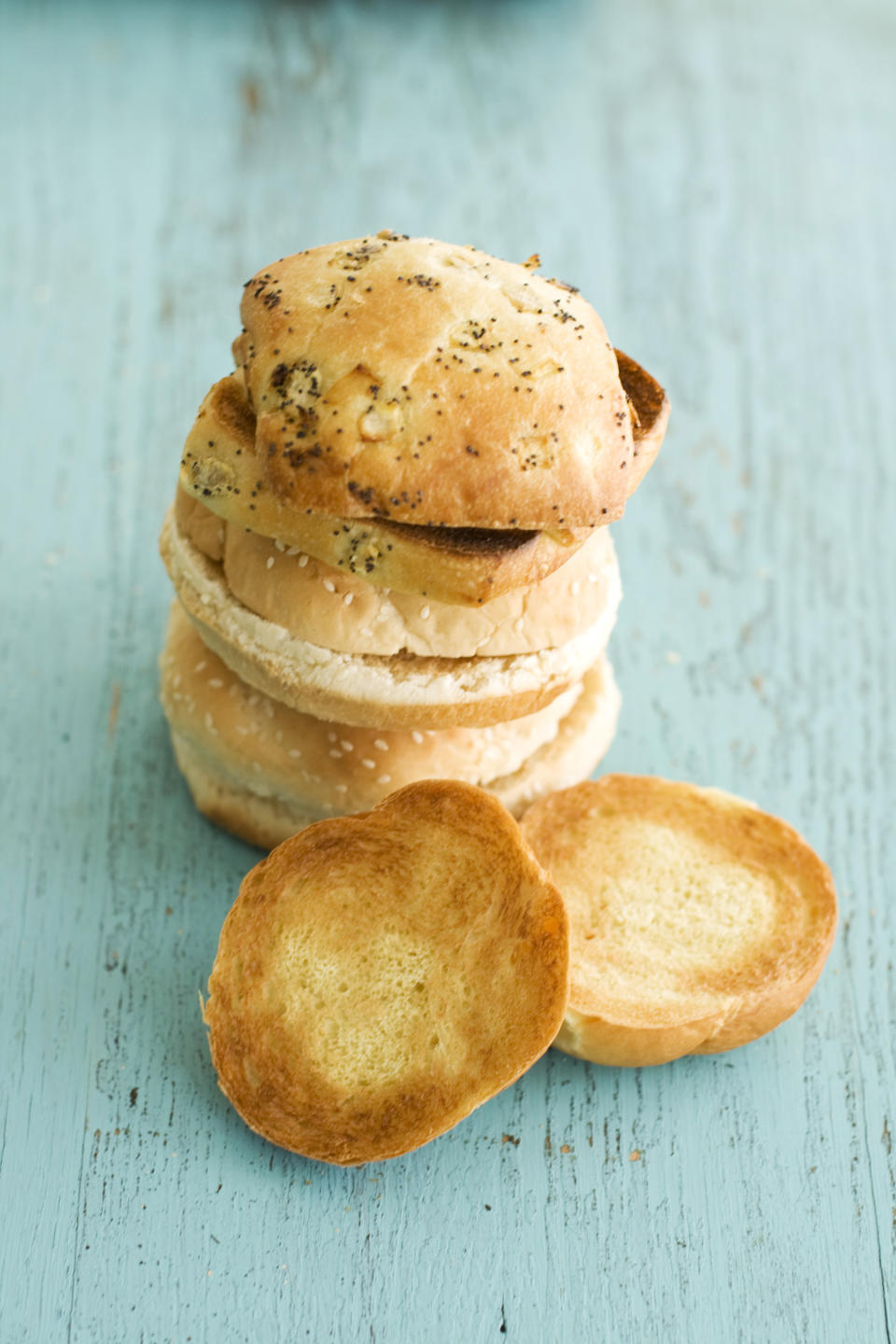 In this image taken on May 13, 2013, toasted buns and rolls are shown in Concord, N.H. (AP Photo/Matthew Mead)