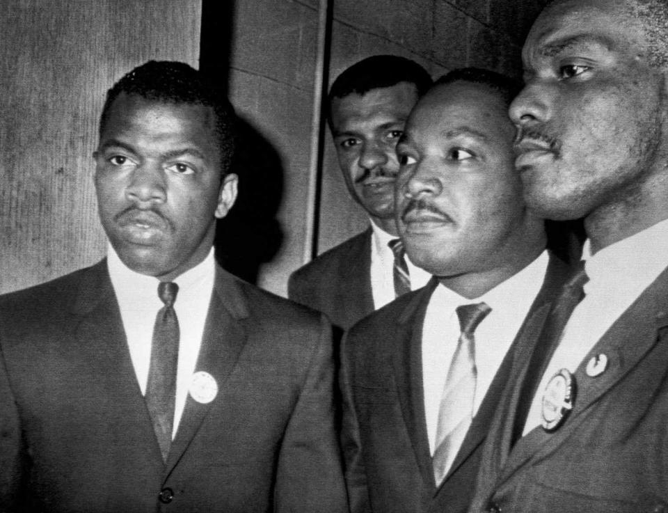 Martin Luther King Jr. with John Lewis