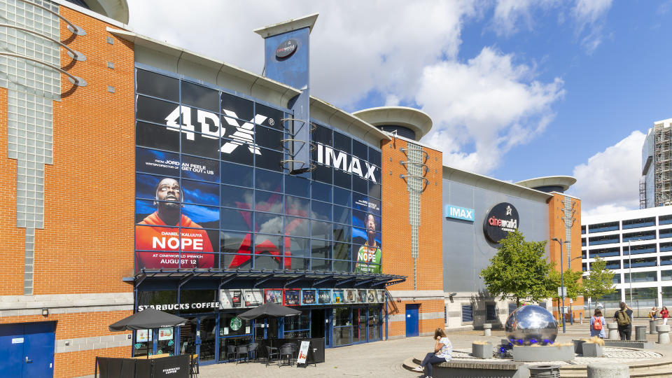 CineWorld 4DX IMAX Multiplex cinema building, Cardinal Park, Ipswich, Suffolk, England, UK