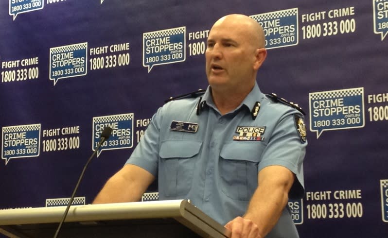 State Crime Commander Pryce Scanlan talks about the arrest warrant for the murder of Hayley Dodd. Picture: Michael O'Brien/The West Australian