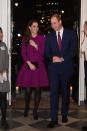 <p>The Duchess attended the Guild of Health Writers Conference with Heads Together at Chandos House in a purple coat dress.<br><em>[Photo: Getty]</em> </p>