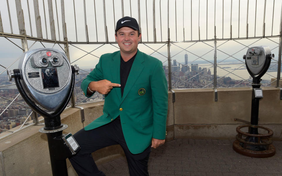 Patrick Reed atop the Empire State Building.