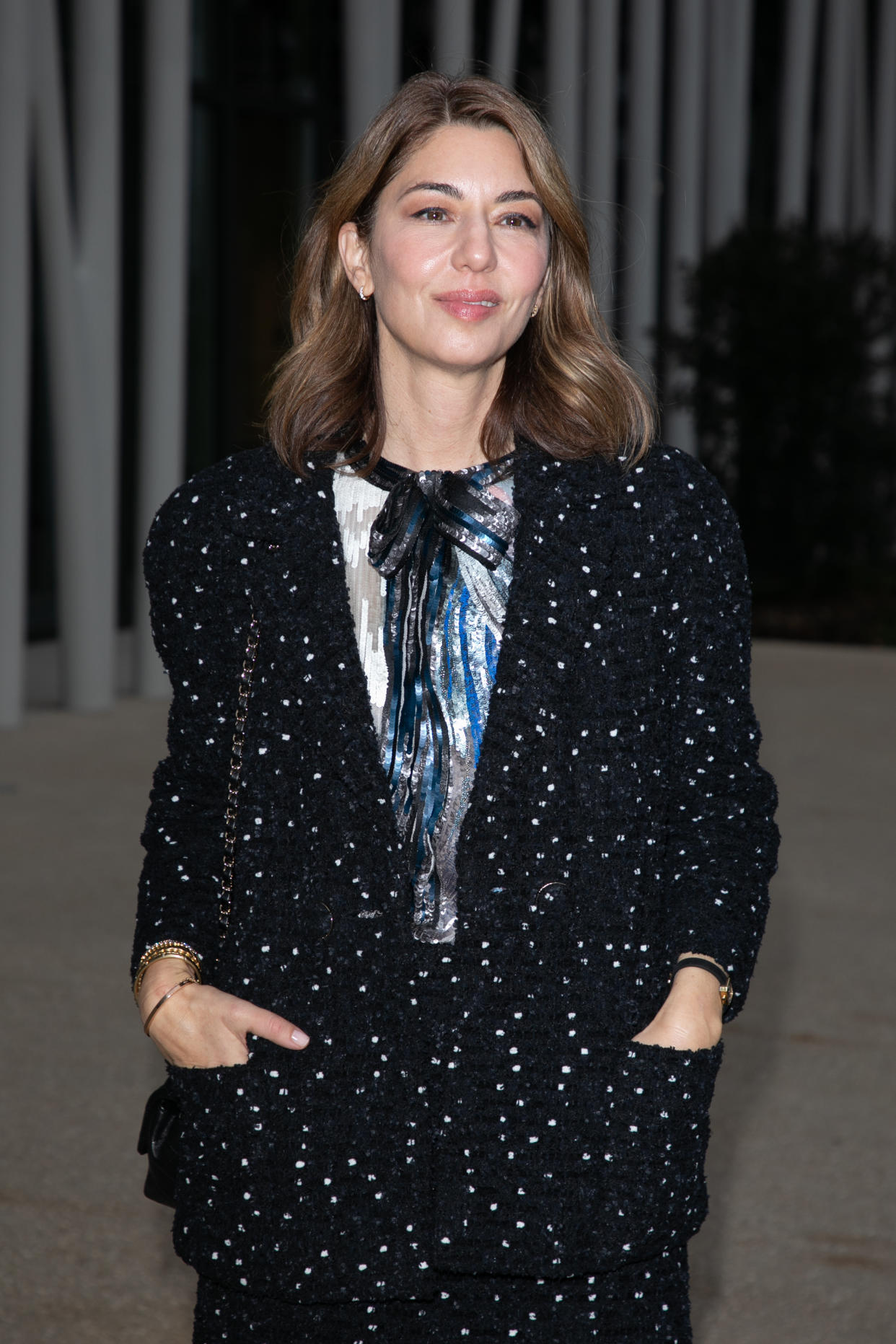 Director Sofia Coppola, photographed at the Chanel Metiers D'Art 2021-2022 show December 07, 2021 in Paris, also has a child named Romy. (Getty Images)