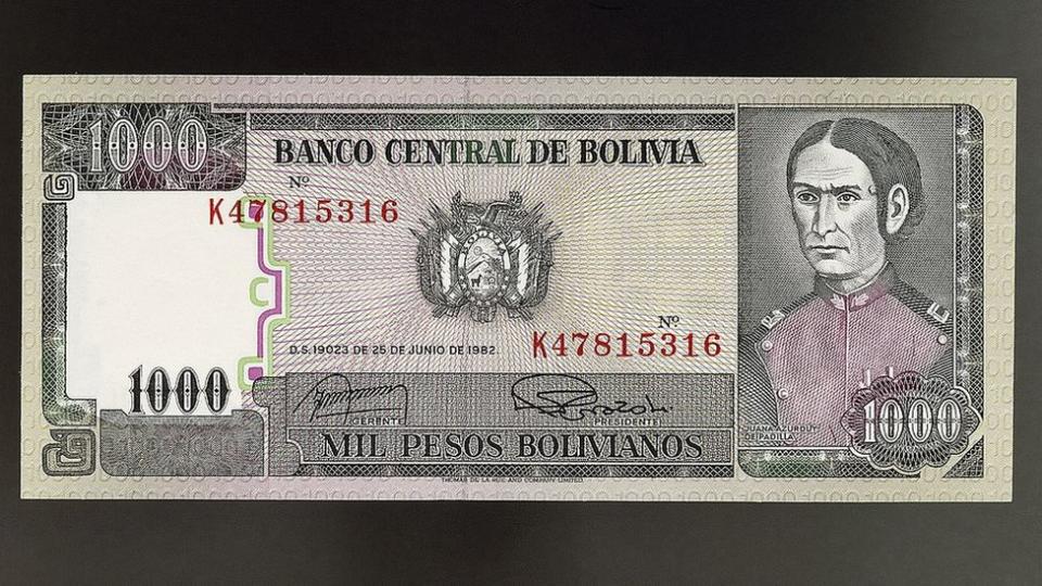 Un billete con el rostro de Juana Azurduy