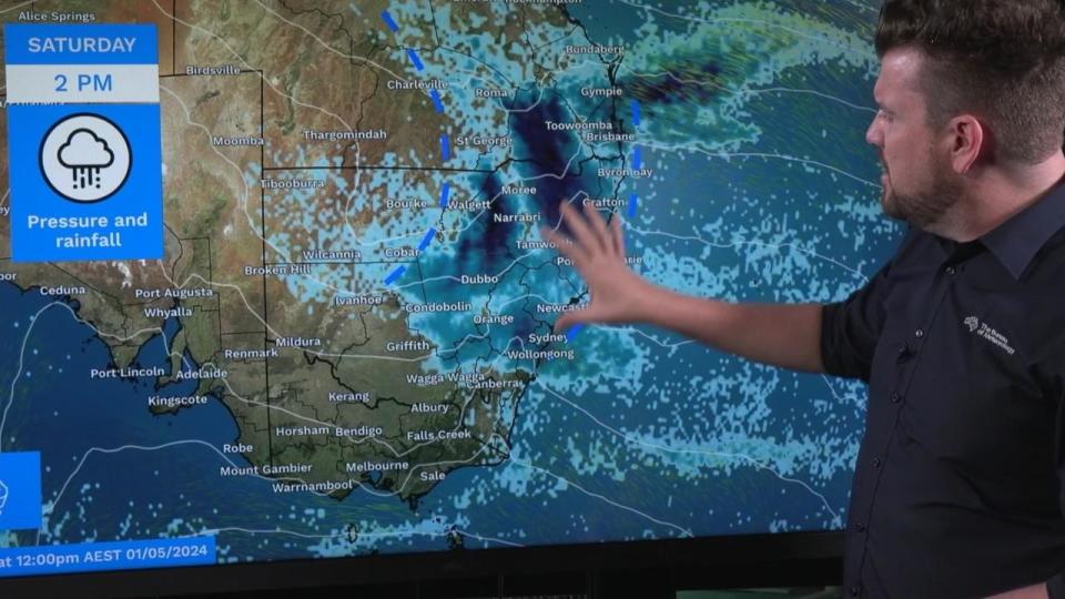 Mr Narramore forecasts heavy rain this coming weekend for much of coastal NSW and southern Queensland. Picture: Supplied