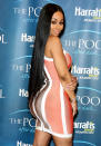 <p>In Blac Chyna’s case, the term “round and big” is a compliment — her booty is definitely both, and it got even bigger while she was pregnant with Rob Kardashian’s baby girl, Dream. <a rel="nofollow noopener" href="http://www.lifeandstylemag.com/posts/pregnant-blac-chyna-big-butt-113904/photos/blac-chyna-baby-bump-instagram-195480" target="_blank" data-ylk="slk:As Chyna said;elm:context_link;itc:0;sec:content-canvas" class="link ">As Chyna said</a> on the reality show <i>Rob & Chyna</i> during her pregnancy, “My butt has literally gotten twice the size since I got pregnant.” It was a moment that brought the contentious couple closer, since she was able to relate to Rob’s body insecurities because her own body was changing, too. Since then, Chyna has dropped the baby weight, but not her famous booty. And she even found time to <a rel="nofollow noopener" href="http://www.designntrend.com/articles/46902/20150409/blac-chyna-blasts-joe-budden-fake-butt-comment-kept-asking.htm" target="_blank" data-ylk="slk:blast rapper Joe Budden;elm:context_link;itc:0;sec:content-canvas" class="link ">blast rapper Joe Budden</a> for claiming it was fake, saying, “Thought we was cool when u kept asking me for a picture 6 years ago.” (Photo: AKM-GSI) </p>