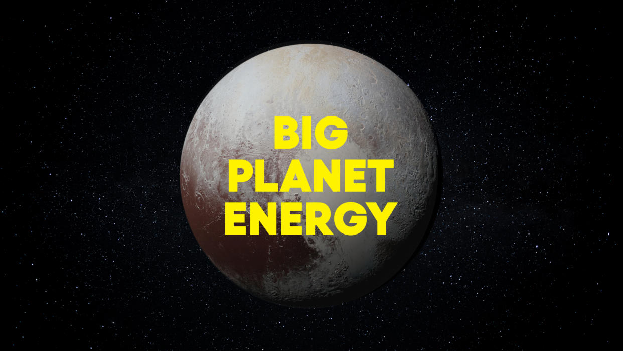  A view of Pluto with its Big Planet Energy campaign for Pluto TV. 