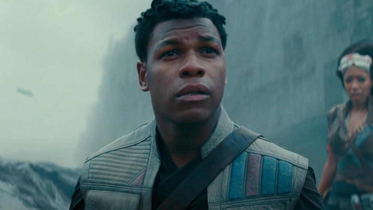  John Boyega as Finn in Star Wars. 