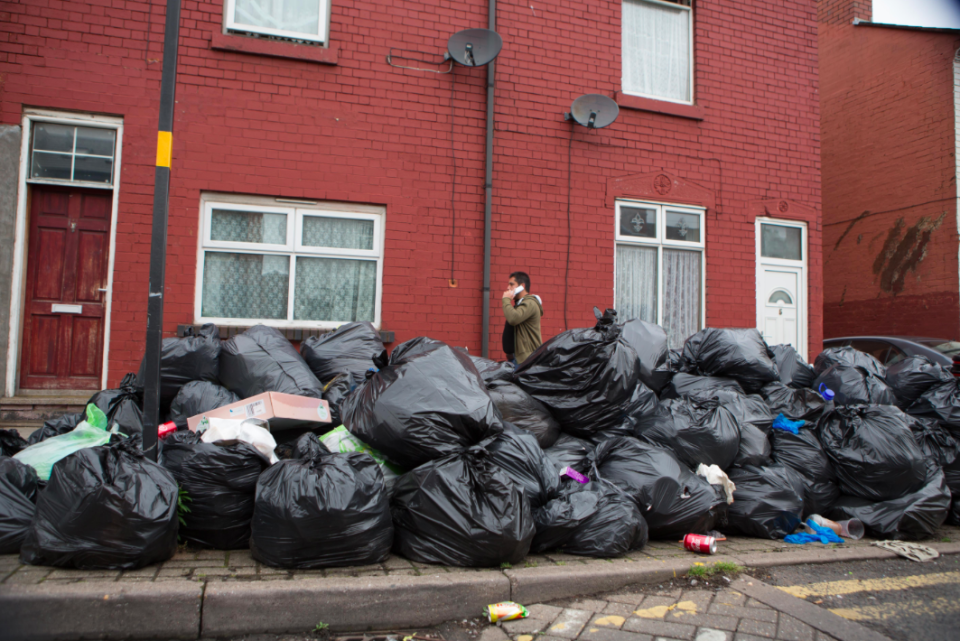 <em>Binmen are striking over a proposed jobs and hours shake-up (SWNS)</em>