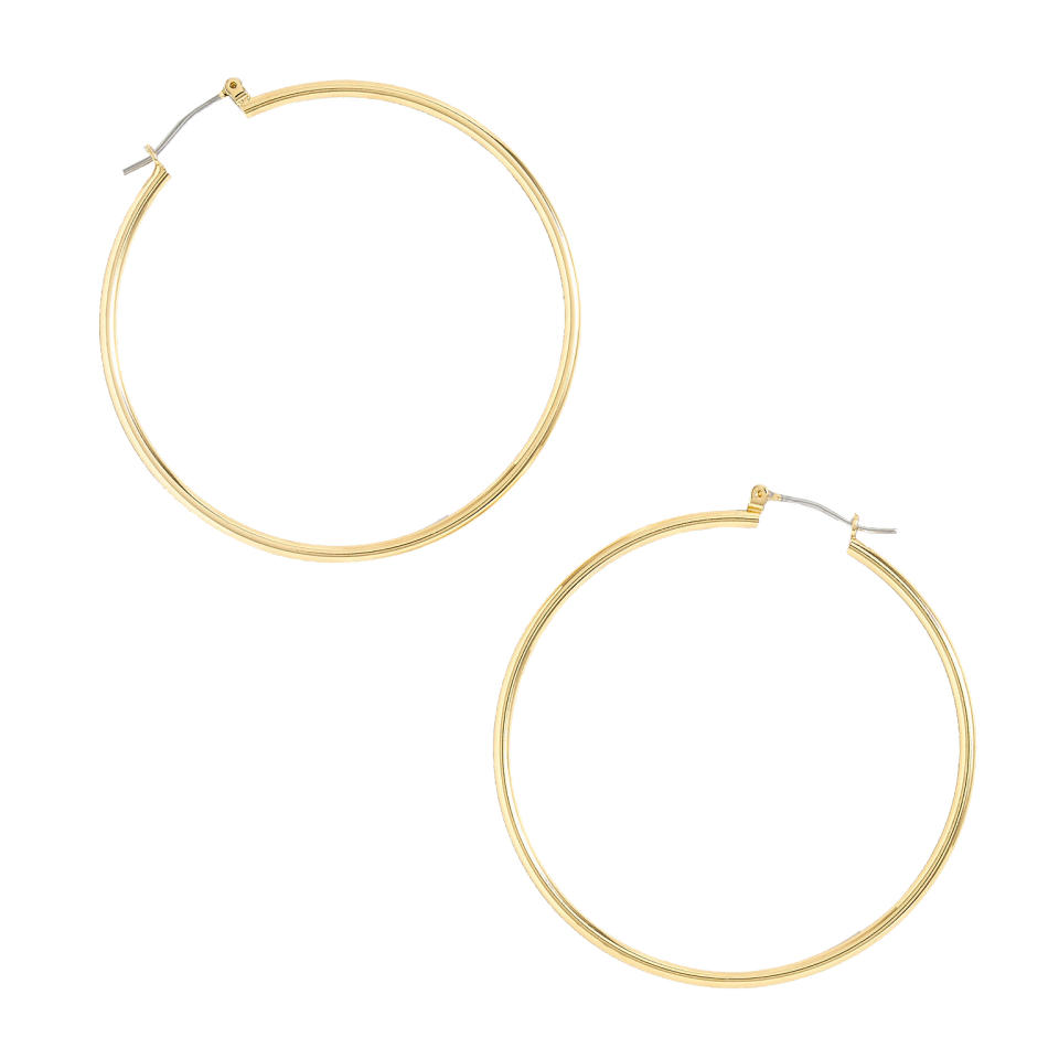 J. Crew Antique-Gold Hoop Earrings