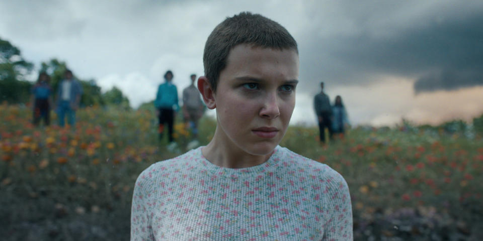 Millie Bobby Brown as Eleven in Stranger Things. (Credit: Netflix © 2022)