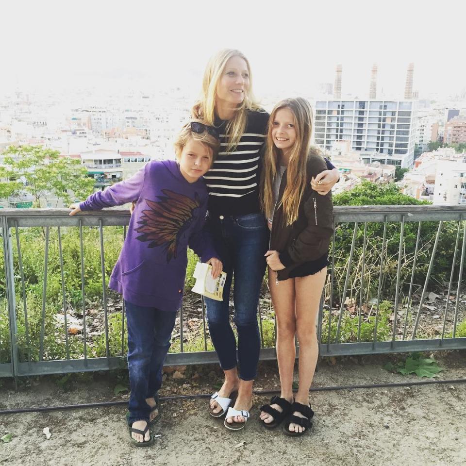 Gwyneth Paltrow (pictured here with kids Moses, 12, and Apple, 13, has written a new book about modern sexuality. Source: Instagram/gwynethpaltrow