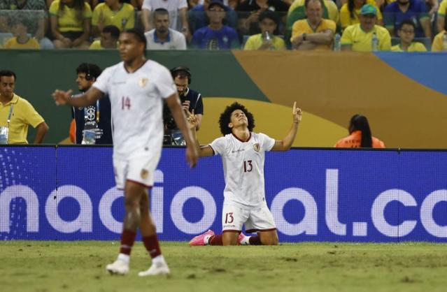 Venezuela rescata empate ante Brasil como visitante con