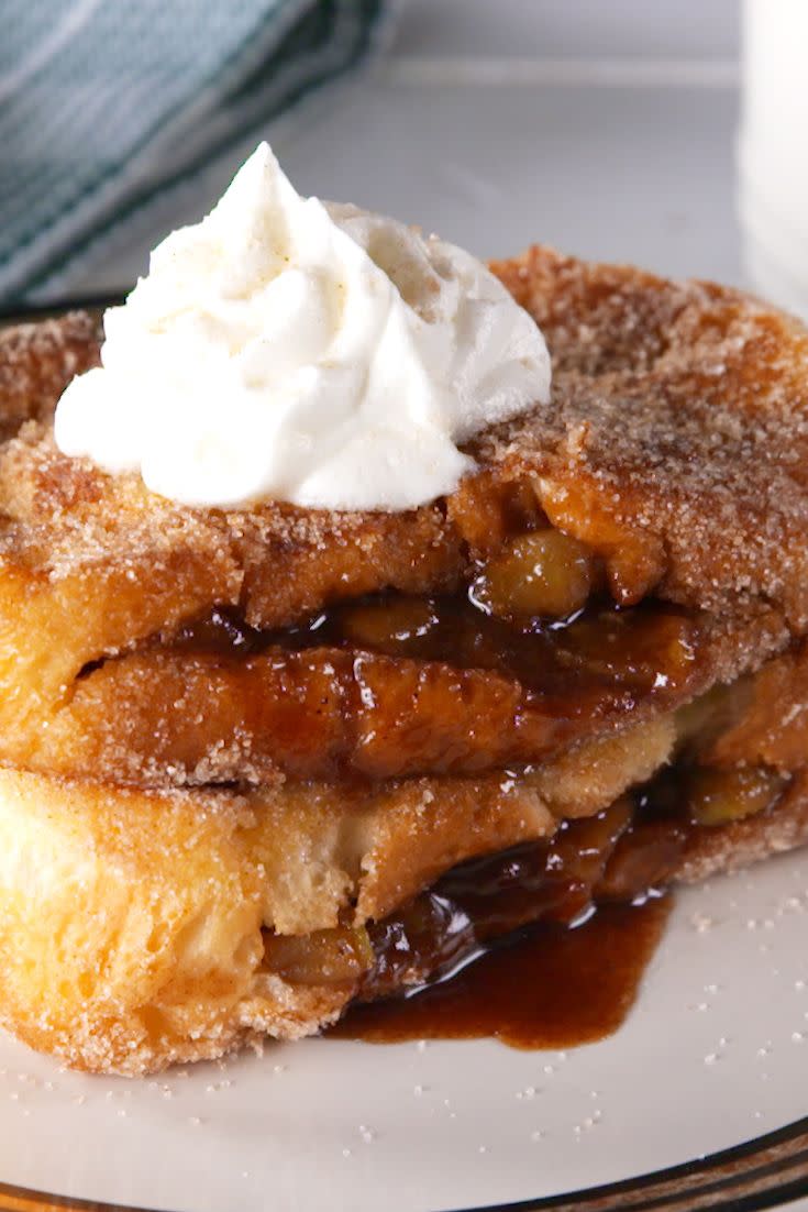 Apple Pie Stuffed French Toast