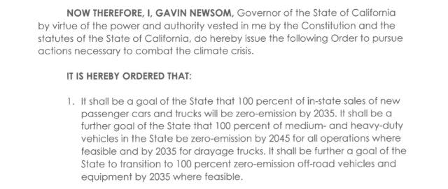 Gavin Newsom EO