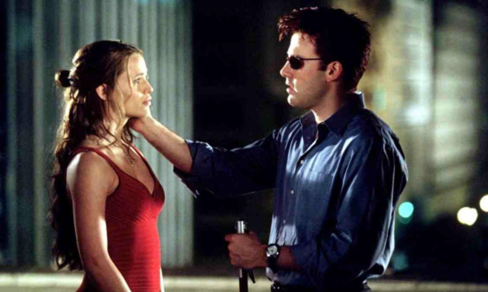 <p>Ben Affleck says that he and Jennifer Garner fell in love shooting the superhero movie, having become friends on Pearl Harbour. Awkwardly, he was engaged to Jennifer Lopez at the time and she was married to Scott Foley. They didn’t get together straight away though; Bennifer broke up in 2004, a year after the Daredevil premiere, and Garner filed for divorce two months later. </p>