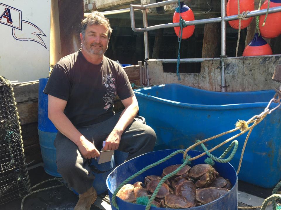 Graham Nicholas on board his boat, Girl Pamela (Colin Drury)