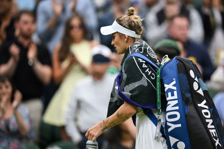 Defending Wimbledon champion Marketa Vondrousova crashed out in the first round (ANDREJ ISAKOVIC)
