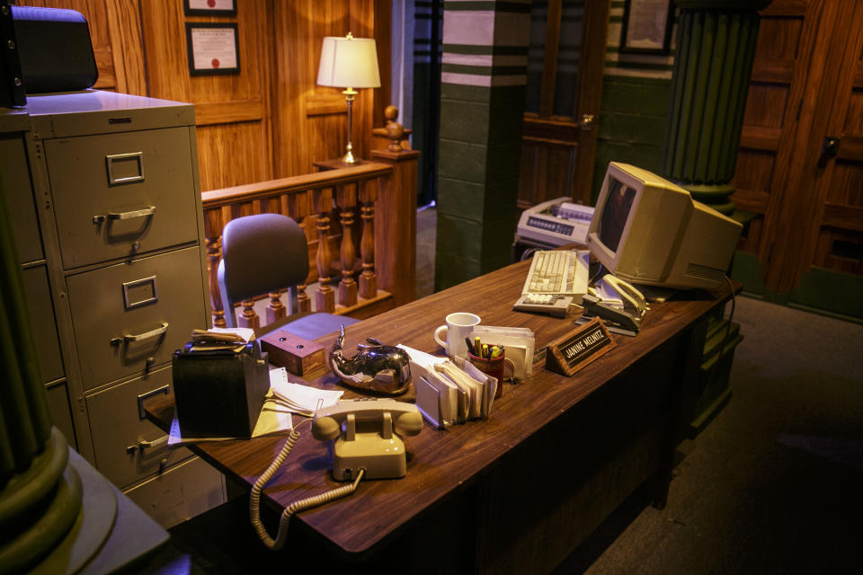 The "Ghostbusters" mazes at Halloween Horror Nights at Universal Studios Hollywood opens with an office scene.  (Photo: David Sprague)