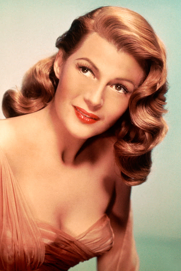 <br><b>Rita Hayworth:</b> Rita Hayworth's gorgeous red hair was touched up on a daily basis to ensure her black roots remained unseen - that is, until studio executives realised her roots actually perfectly framed her face.