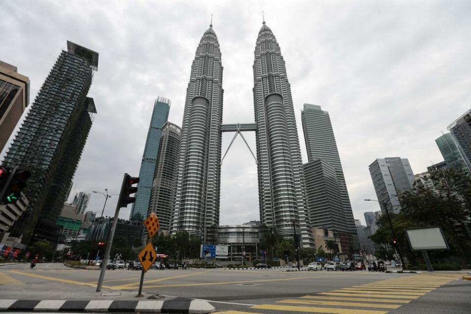 A general view of traffic in Kuala Lumpur on Day Two of the movement control order March 19, 2020. — Picture by Ahmad Zamzahuri