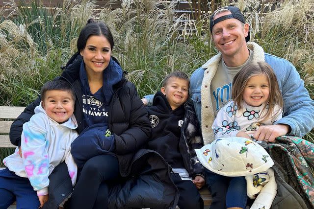 <p>Catherine Giudici/Instagram</p> Sean and Catherine Lowe with their three kids