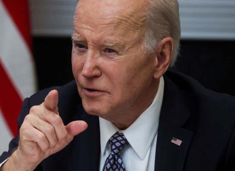 FILE PHOTO: U.S. President Biden holds Cabinet meeting at the White House in Washington